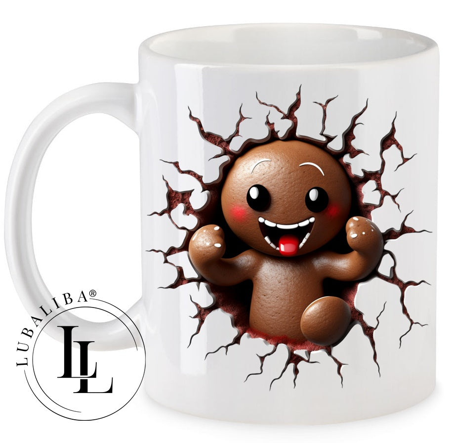 Tasse " 3D- Optik Lebkuchen Chris " ArtNr.: CAE